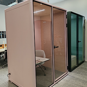 phone booth acoustic HIGHKA pink green